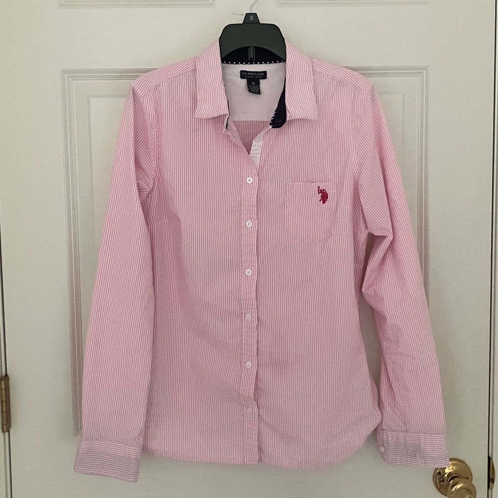 US POLO ASSN Pink Button Up
